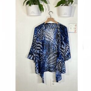 Susan Graver Mixed Print Cardigan